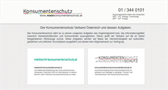 Desktop Screenshot of meinkonsumentenschutz.at